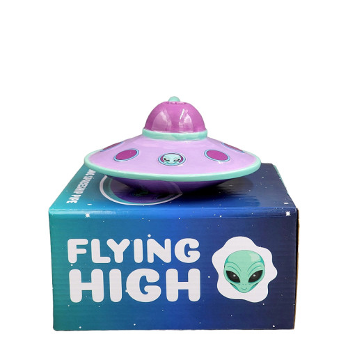 6 INCH SPACESHIP CERAMIC WATER PIPE 350GM